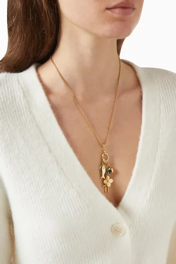 قلادة بيونا فورتونا بدلاية مزينة بحلي