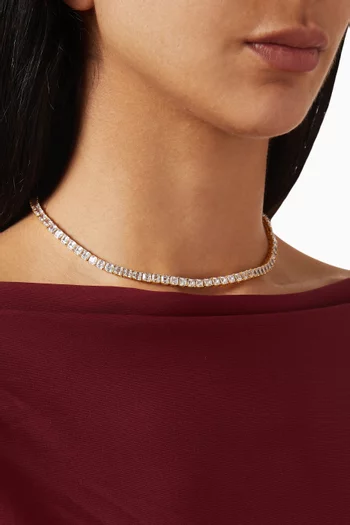 قلادة ذا جيا تنس نحاس مطلي بلون ذهبي