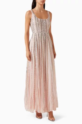 Bead-embellished Gown