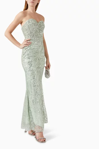 Sequin-embellished Gown