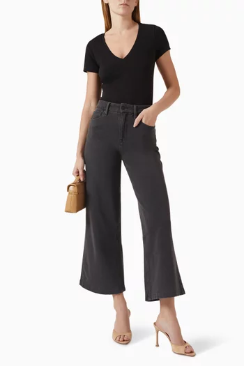 تي شيرت بقصة ضيقة قطن مطاطي للغاية