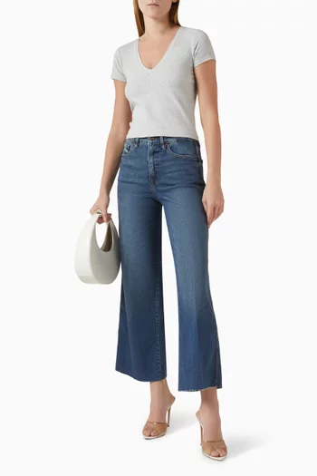 تي شيرت بقصة ضيقة قطن مطاطي للغاية