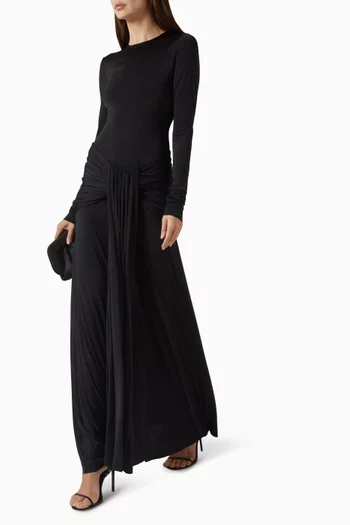 Knotted Knit Maxi Dress