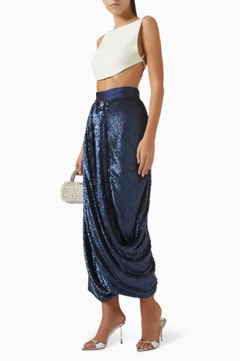 Tailored Bust Top in Wool Crepe