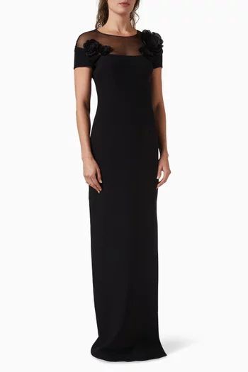 Noah Rose-applique Dress