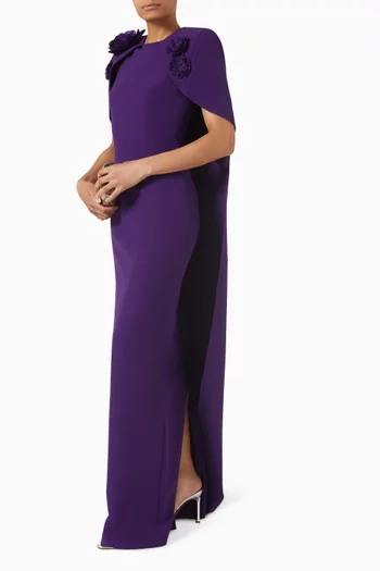 Lennox Floral Maxi Dress in Crepe