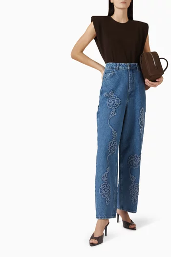 Boyfriend-fit Jeans in Denim