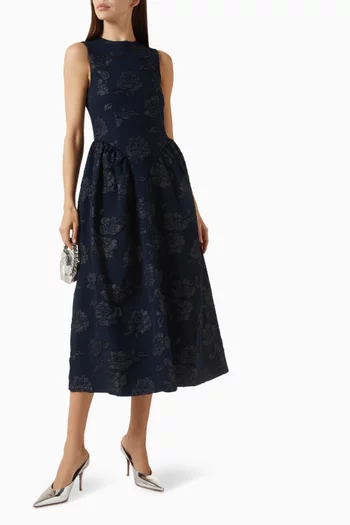 Midi Dress in Jacquard