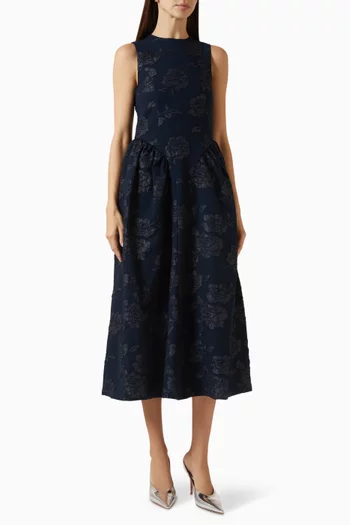 Midi Dress in Jacquard