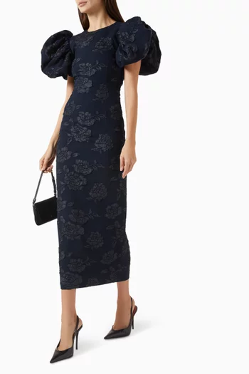 Midi Dress in Jacquard