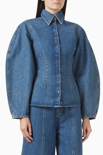 Fitted Shirt in Denim