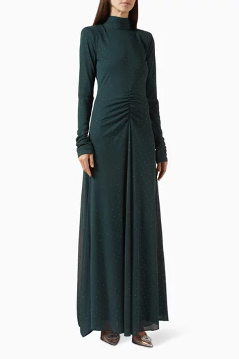 Sequin-embellished Scarf Dress