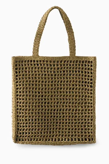 حقيبة يد بشعار الماركة كروشيه