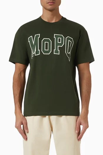 تي شيرت بتصميم جامعي قطن