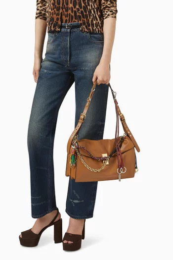 Large Soft Sound Shoulder Bag in Leather