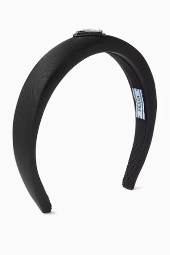 Triangle Logo Headband in Re-Nylon