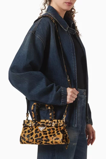 Mini Bonnie Bag in Leopard-printed Calf Hair