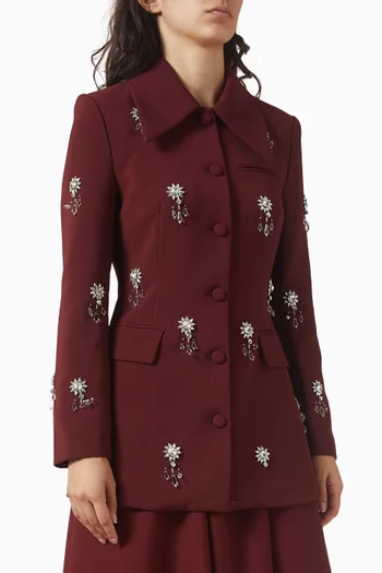 جاكيت مطرز بالكريستال