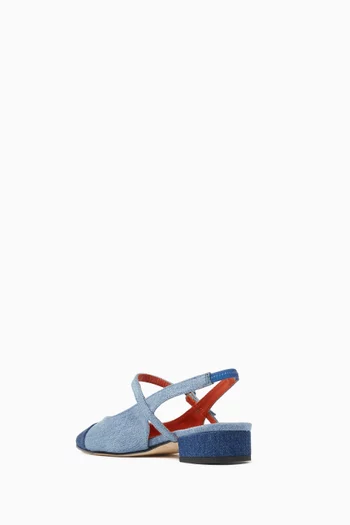 Oceano 20 Slingback Pumps in Denim
