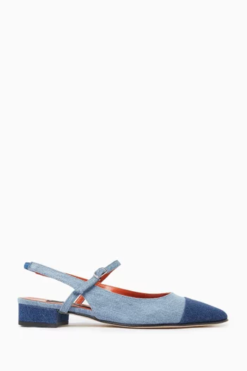 Oceano 20 Slingback Pumps in Denim