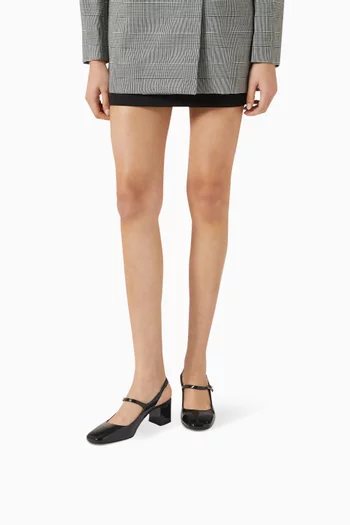 حذاء كلاسيك إسنشال لوف بكعب 55 مم جلد لامع