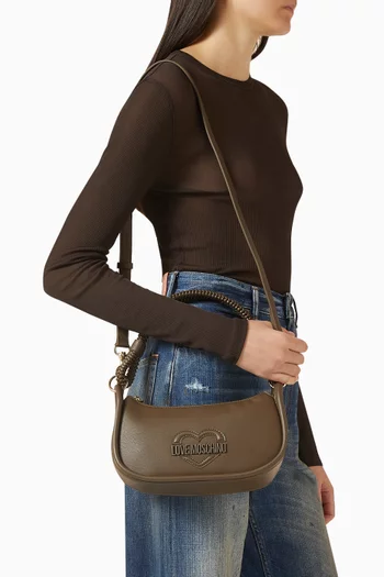 Small Shoulder Bag in Faux Leather