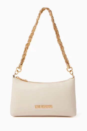 Small Smart Daily Shoulder Bag in Faux Leather