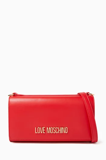 Small Smart Daily Shoulder Bag in Faux Leather