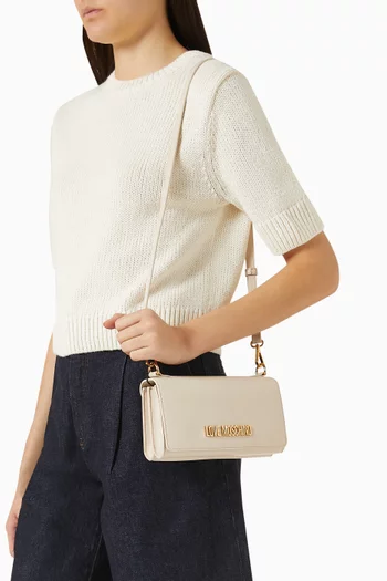 Small Smart Daily Shoulder Bag in Faux Leather