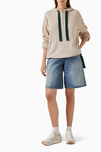 Drawstring Hoodie in Cashmere