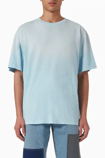 Bubble Reverse T-shirt in Cotton & Hemp