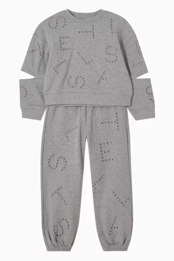 بنطال رياضي بشعار الماركة قطن