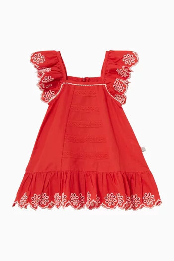 Embroidered Dress & Bloomers Set