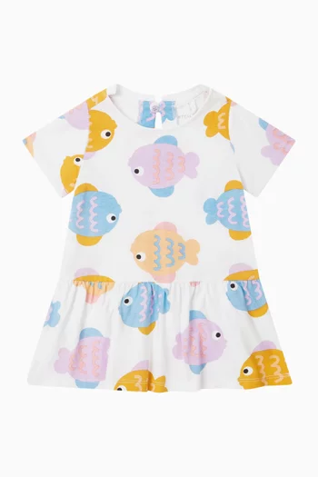 Shell Print Jersey Dress