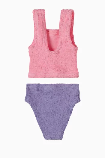 طقم بيكيني ليرامقسم بألوان 