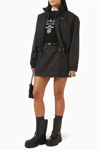 تنورة قصيرة بحزام نايلون معاد تدويره