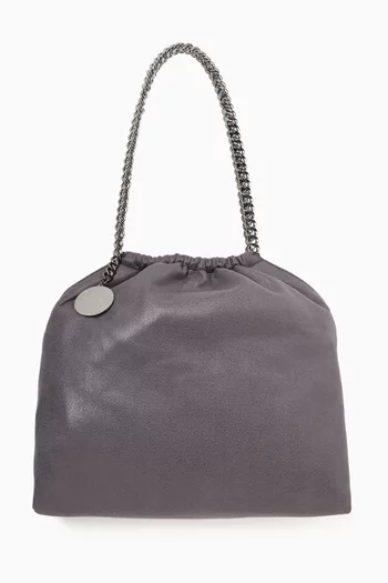 Medium Falabella Drawstring Bag in Eco Shaggy Deer