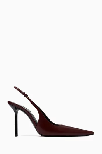 Victoria 100 Slingback Pumps in Leather