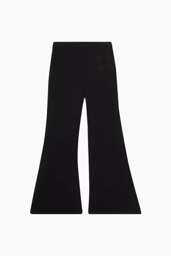 Flared Logo Pants