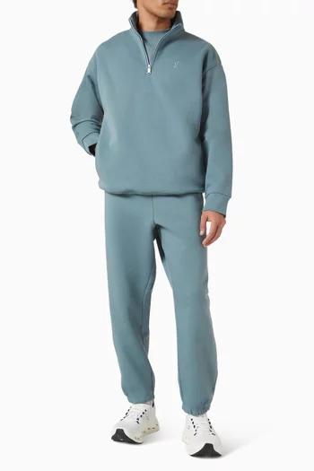 سويت شيرت كلوب كولكتيف بسحّاب قصير مزيج قطن