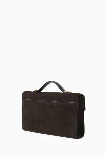 The Vancouver Clutch Bag in Suede