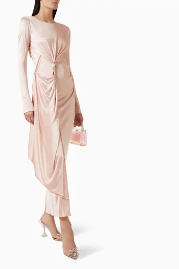 Drape Evening Gown in Viscose-jersey