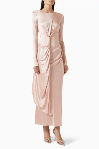 Drape Evening Gown in Viscose-jersey