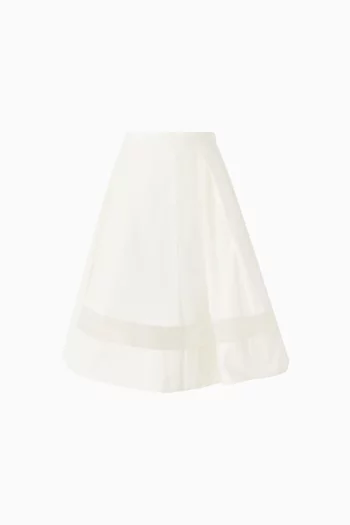 Pleated Midi Skirt
