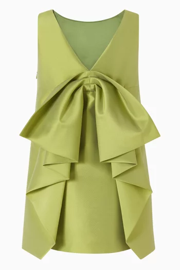 Bow Dress in Satin