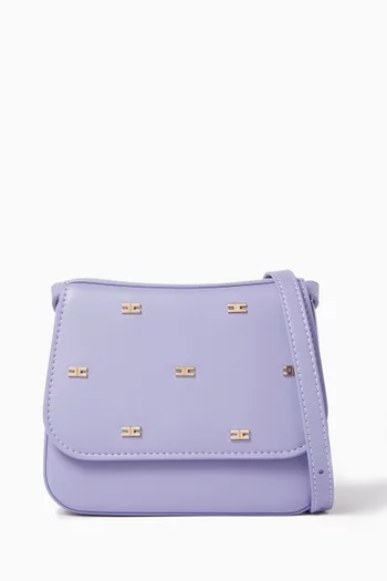 حقيبة كروس بحلي بارزة