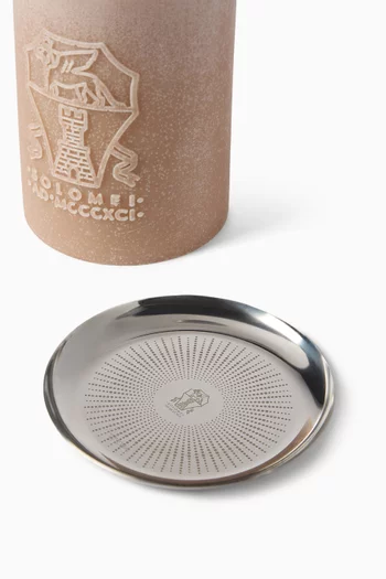 Logo Candle on Steel Base