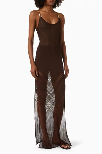 Mercantour High-Waist Maxi Skirt in Knit