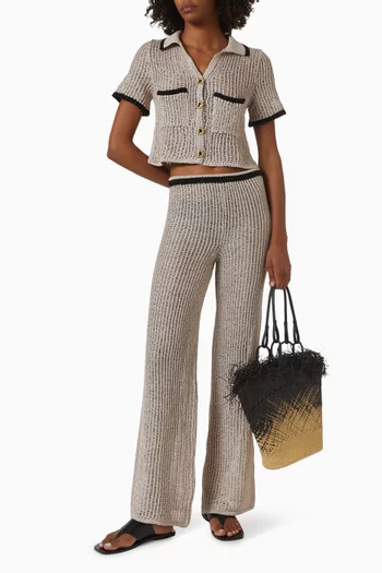 Ramatuelle Cropped Shirt in Knit