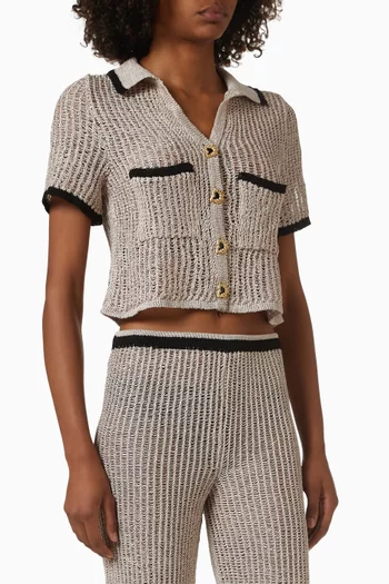 Ramatuelle Cropped Shirt in Knit